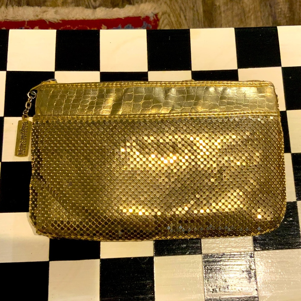 Whiting and Davis Gold Mesh evening clutch Vintage pouch